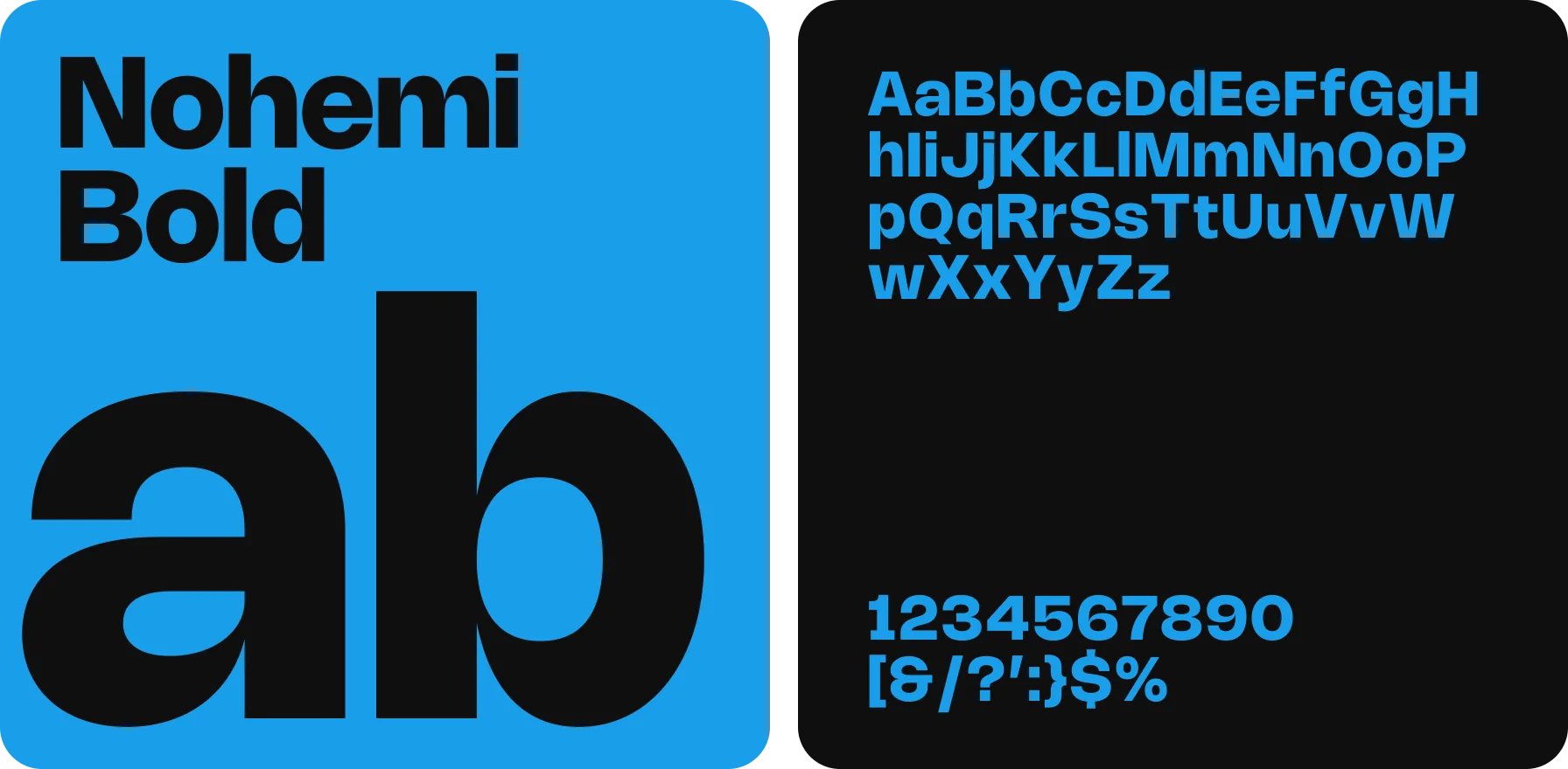 the Nohemi Bold font captures the modernity