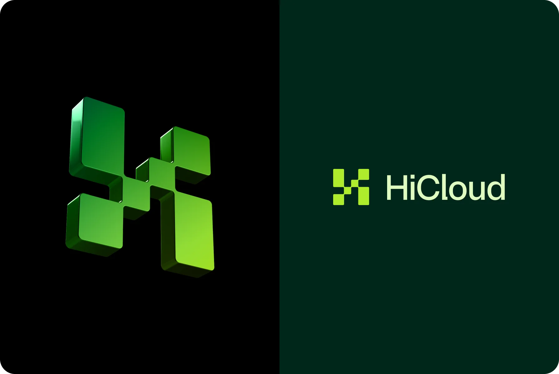 HiCloud logo pixel style