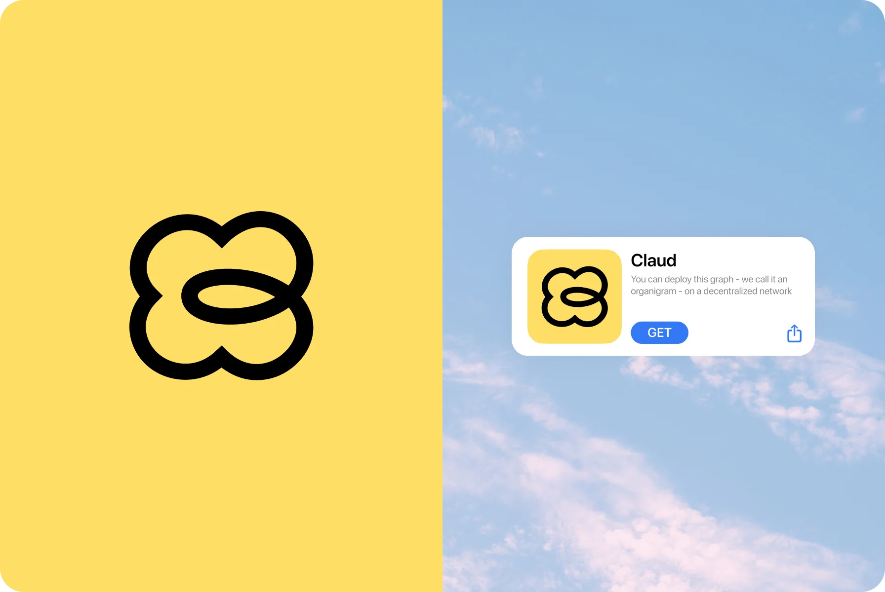 logotype as a cloud symbol