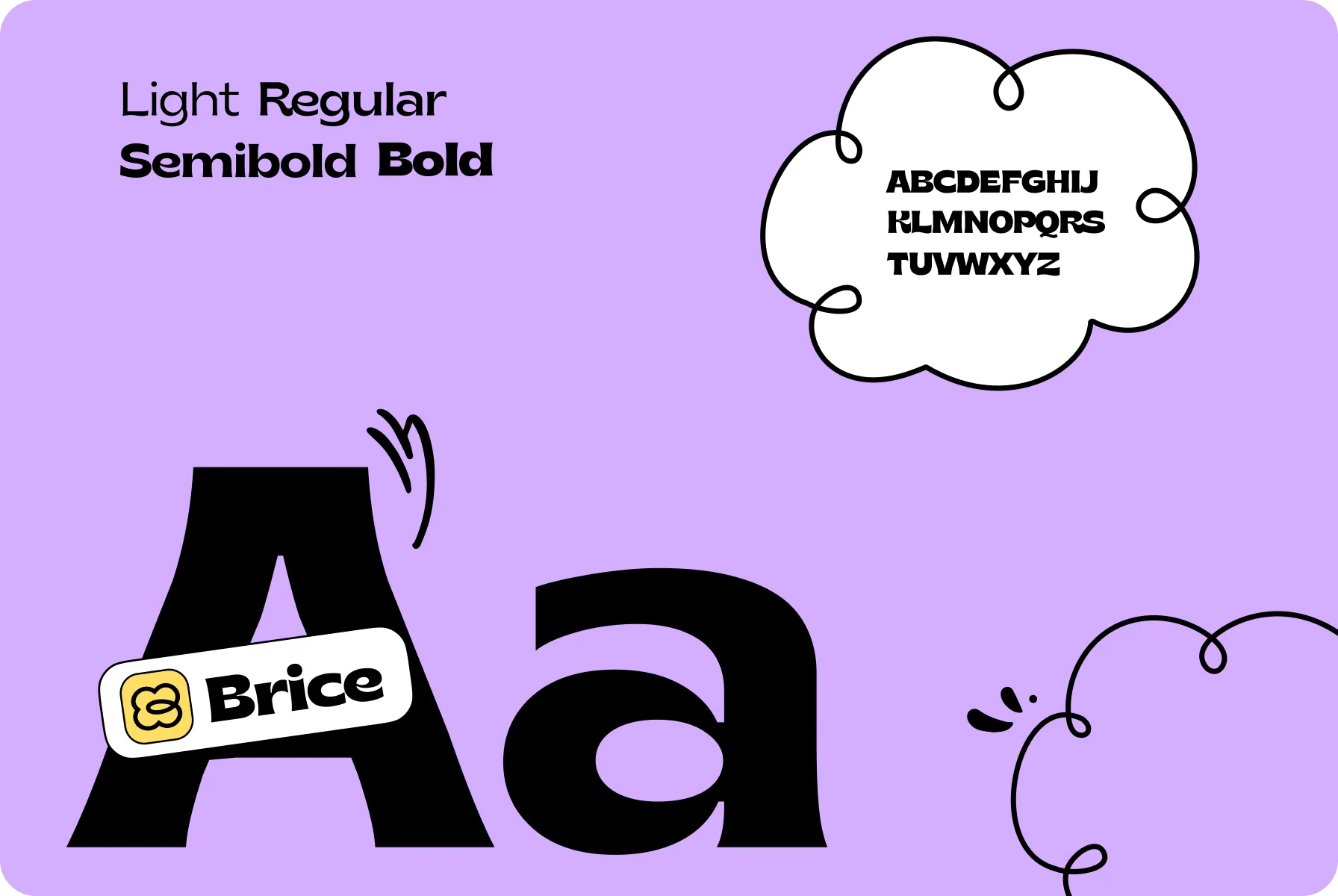 stylish and modern Brice font