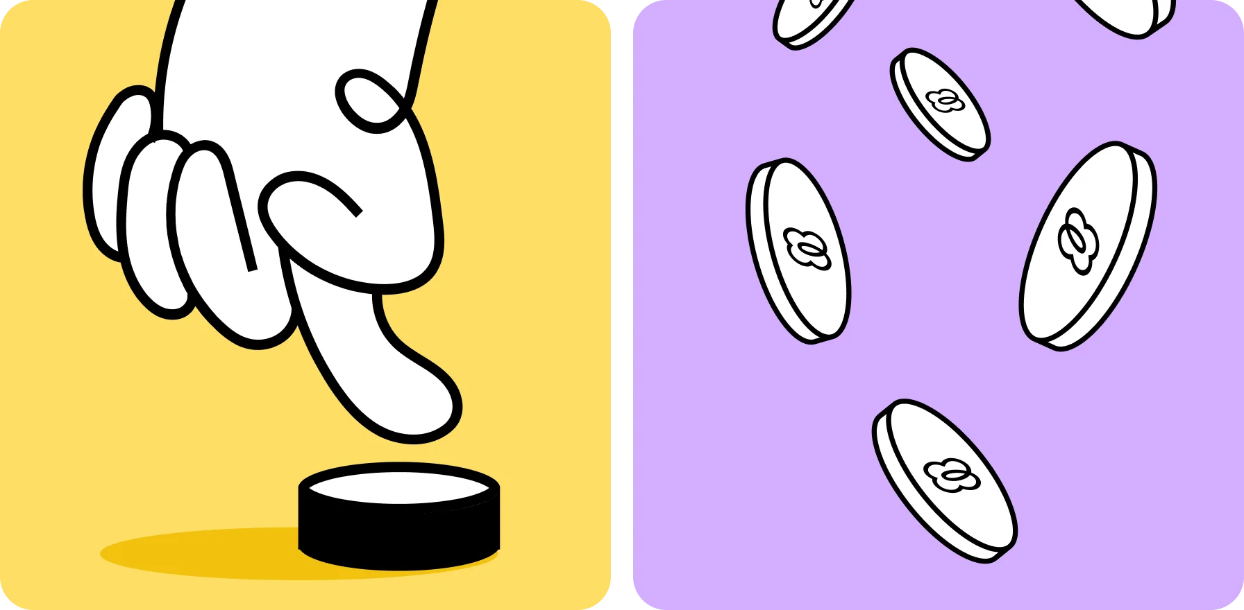 brand styling with a cartoon-style cloud character