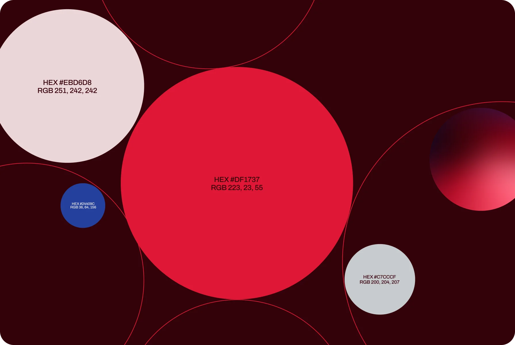 brand design with rich color palette for balanced visual look