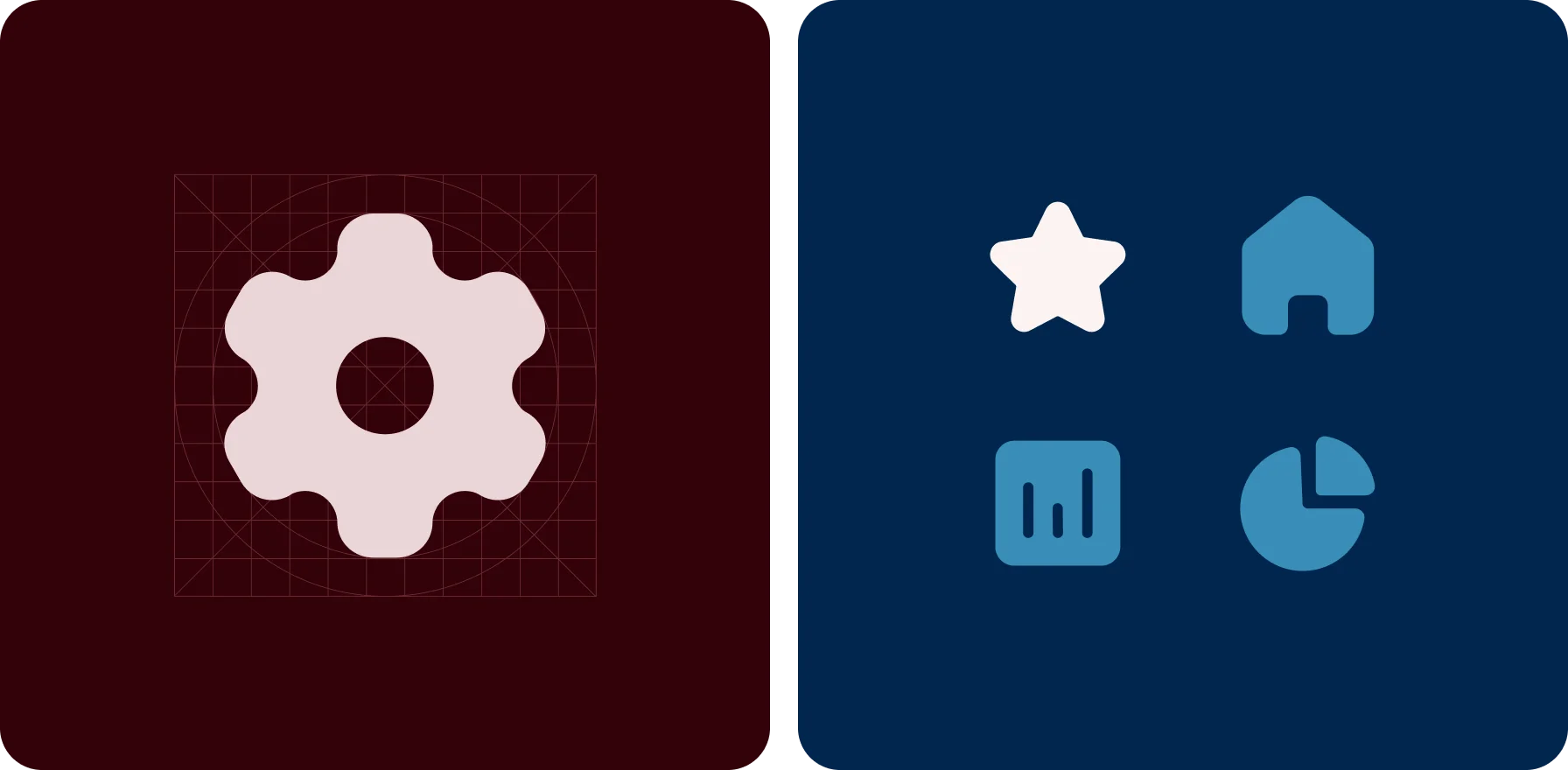 calm shades of blues and gray in brand development for platform