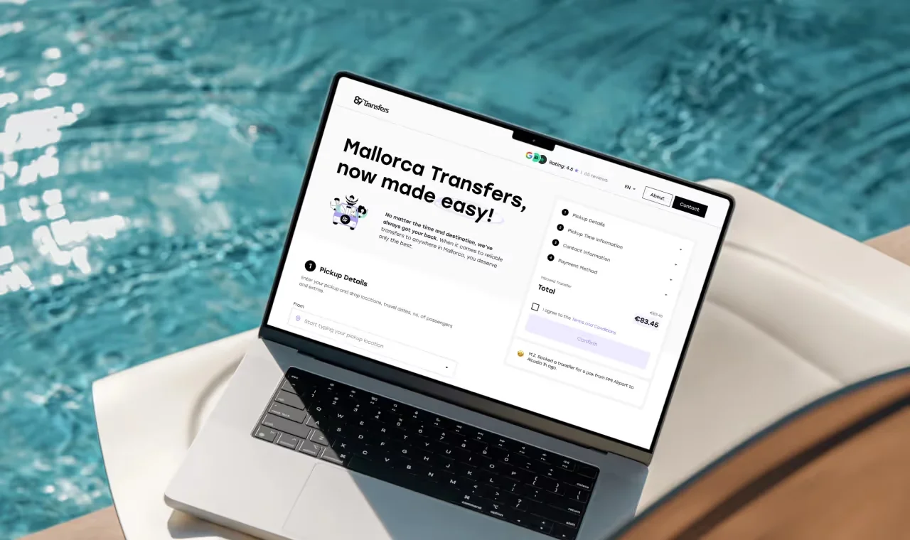 89transfers — accessible UI/UX design to simplify the booking process