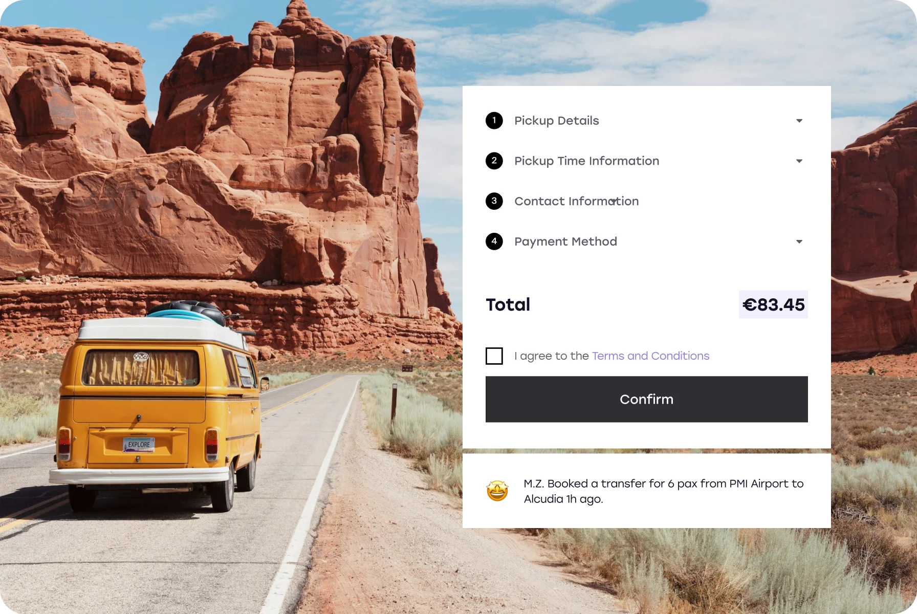 UI design with bold black for functionality