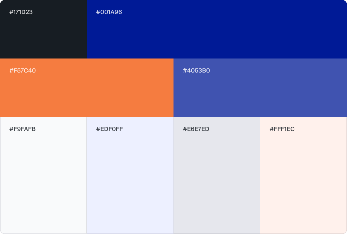 using of a harmonious color palette in web design