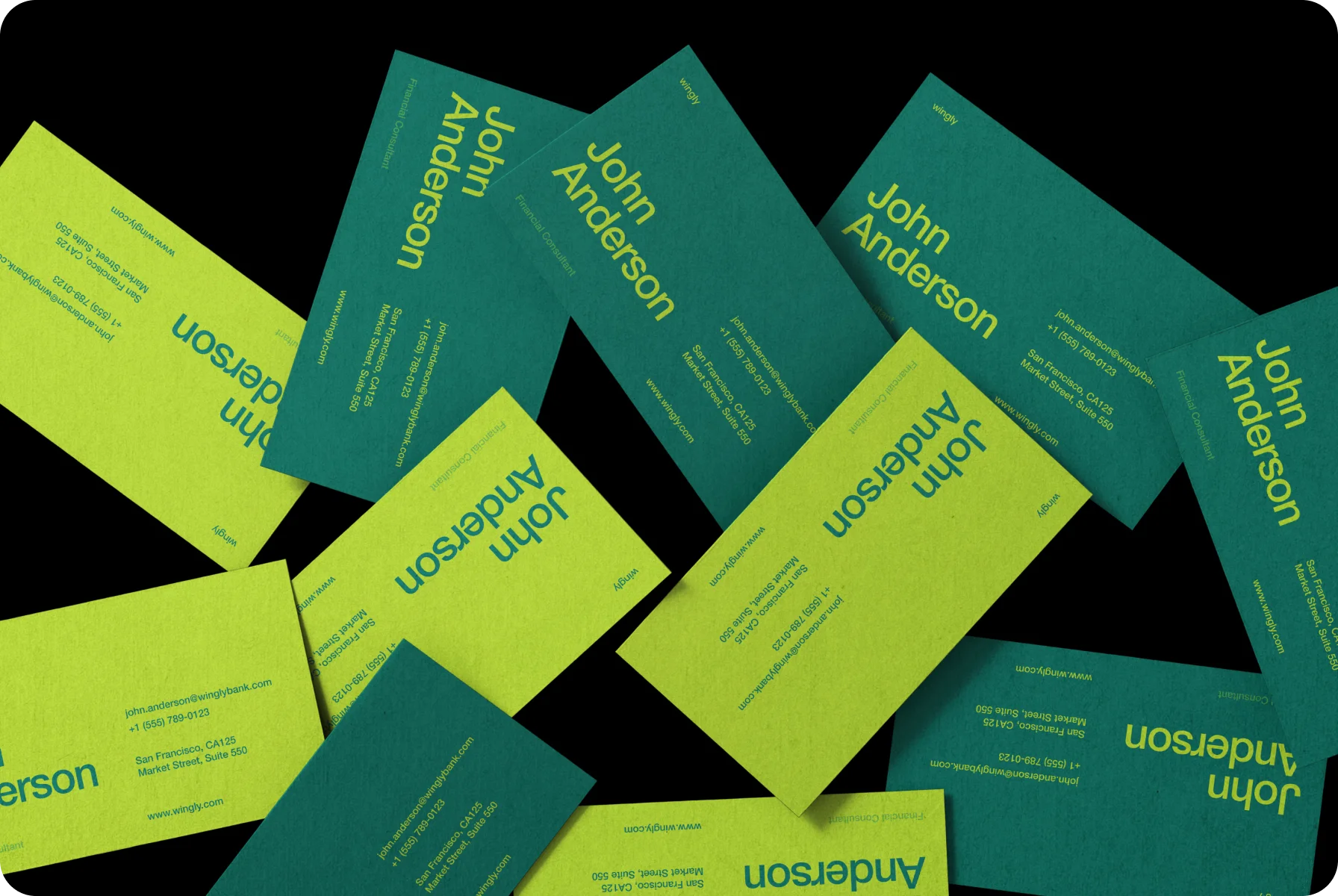 design of brand identity with modern graphics