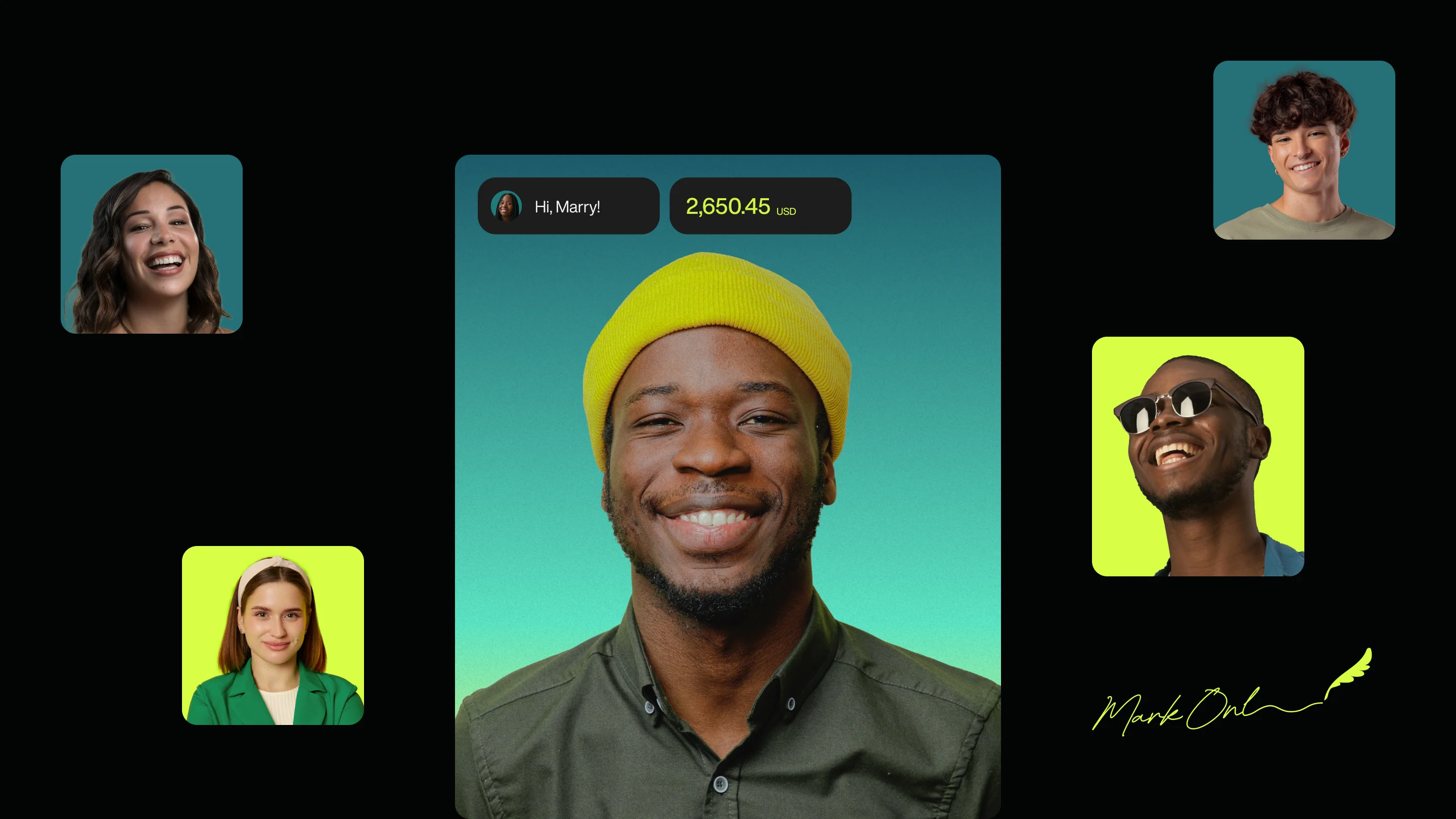 using photos of young adults in brand design captures attention