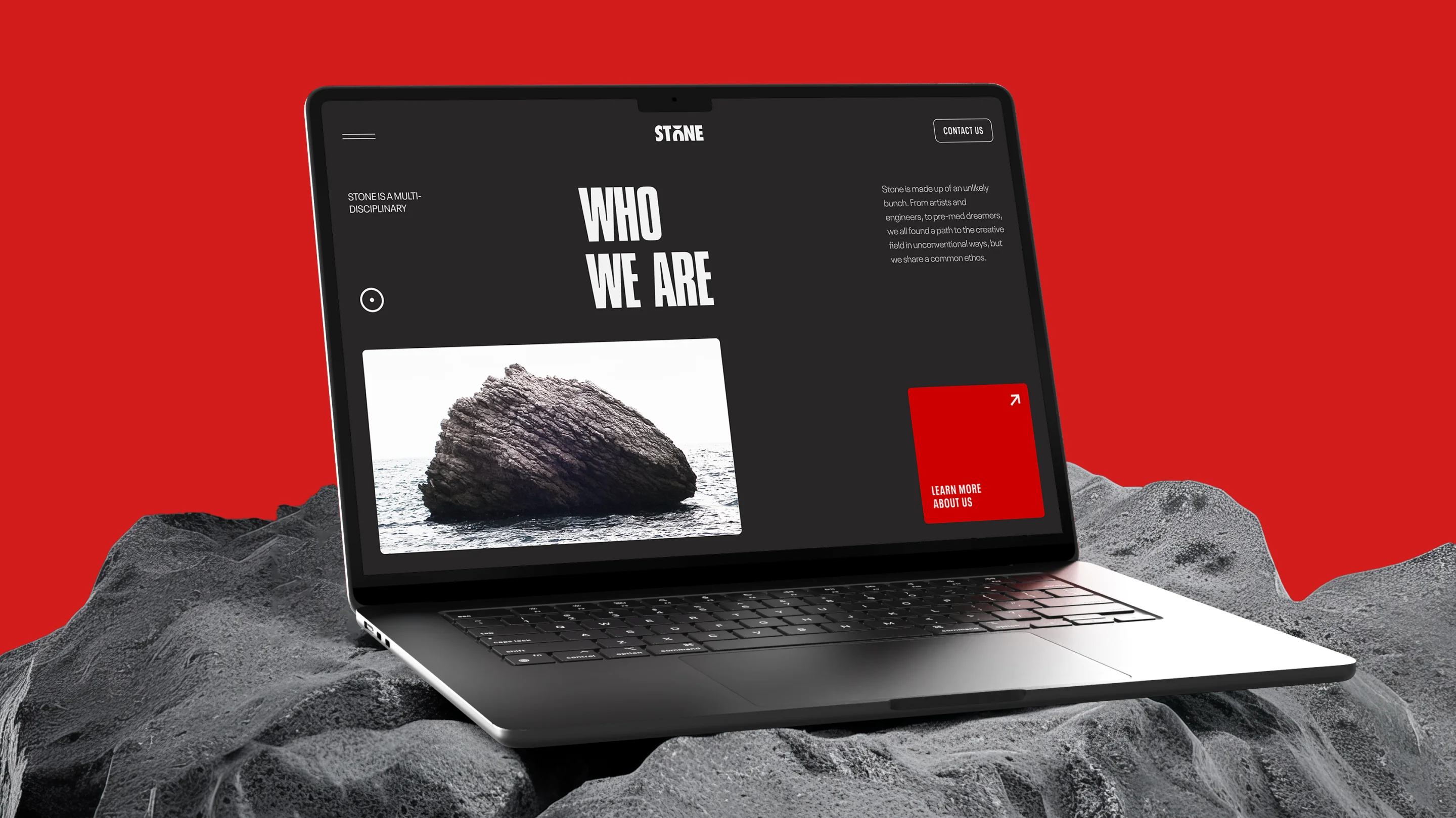 Living up web design in a dynamic and minimalistic style
