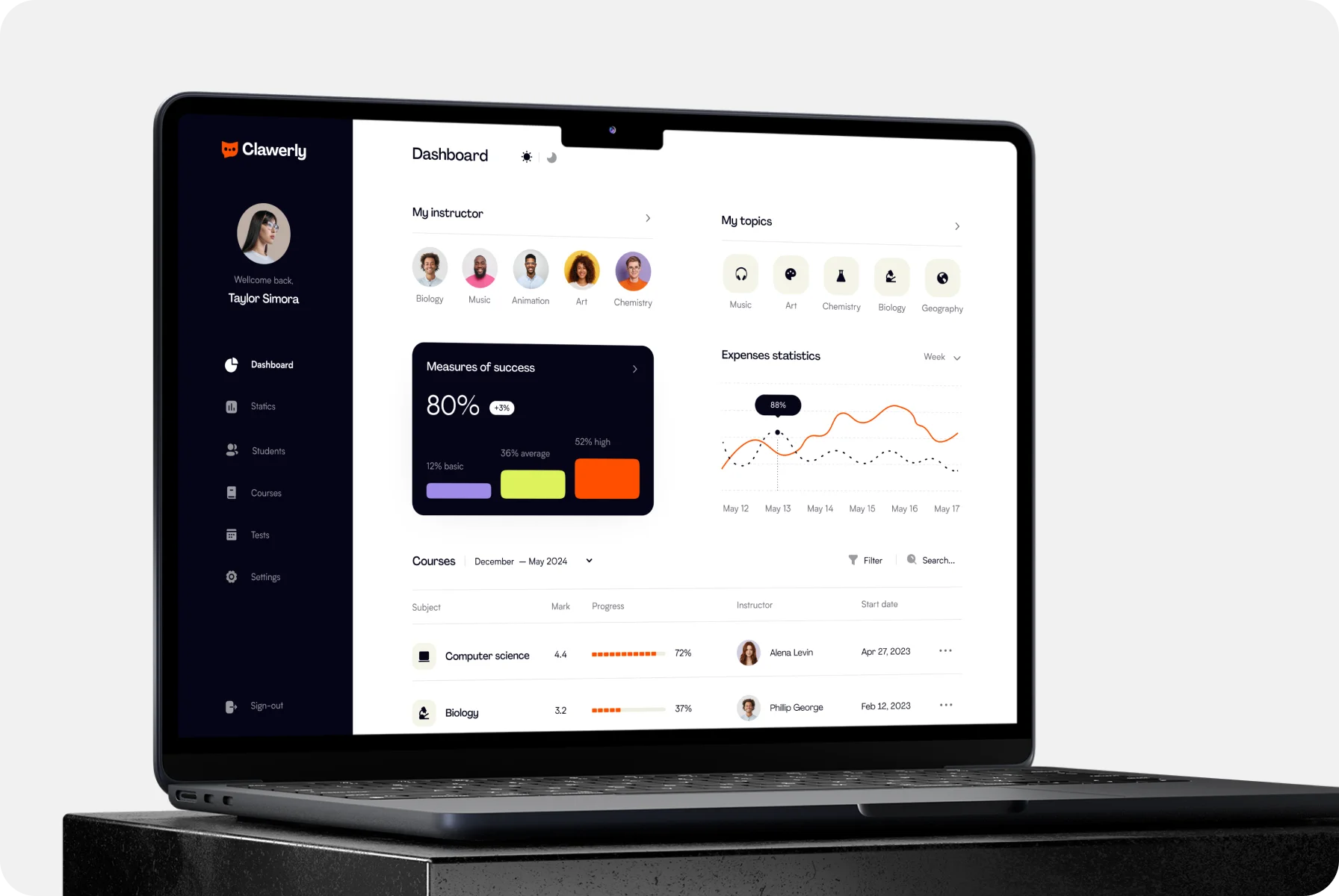 UX design with a layout and sidebar for easy navigation