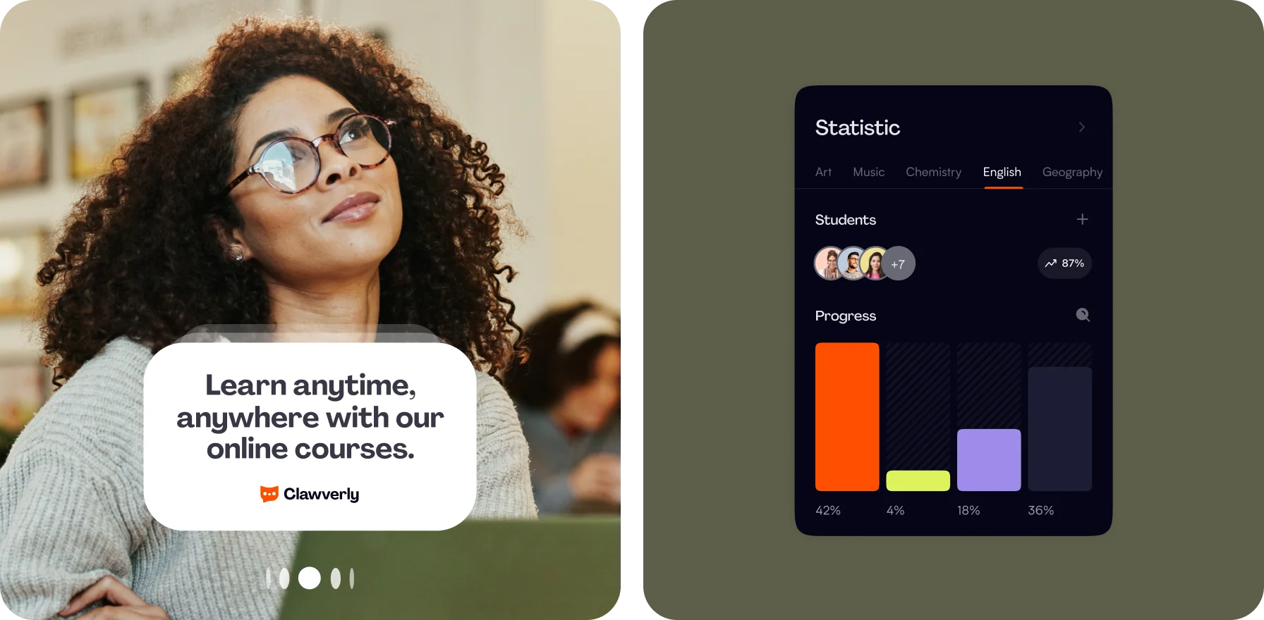 the branding by Halo Lab is perfect for modern education platform