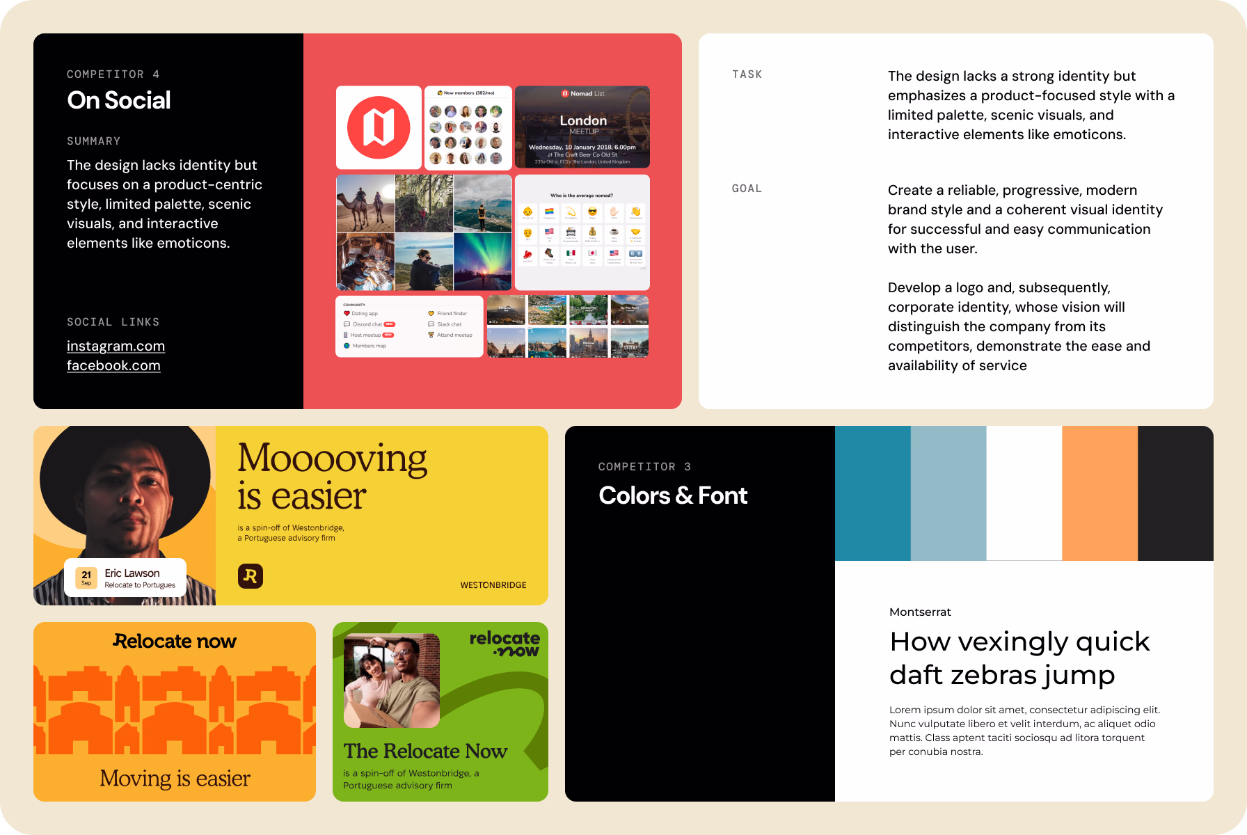brand discovery by analyzing competitors' experiences