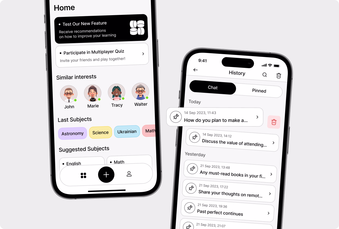 easy navigation in the Home page UX design by Halo Lab