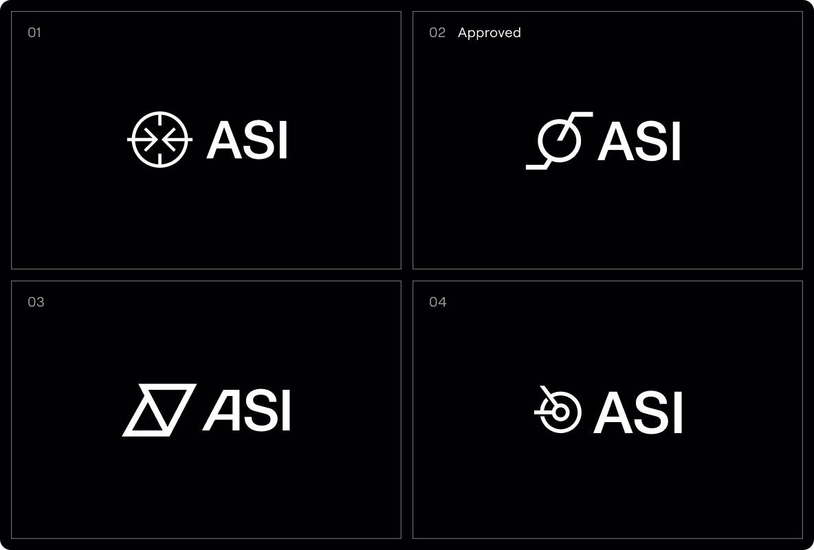 designing logo concepts: sketches by Halo Lab's team
