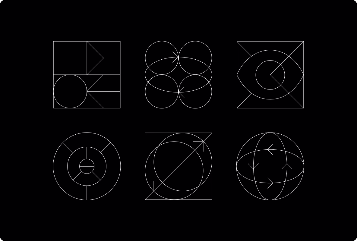 minimalist design with logo concept illustrations by Halo Lab