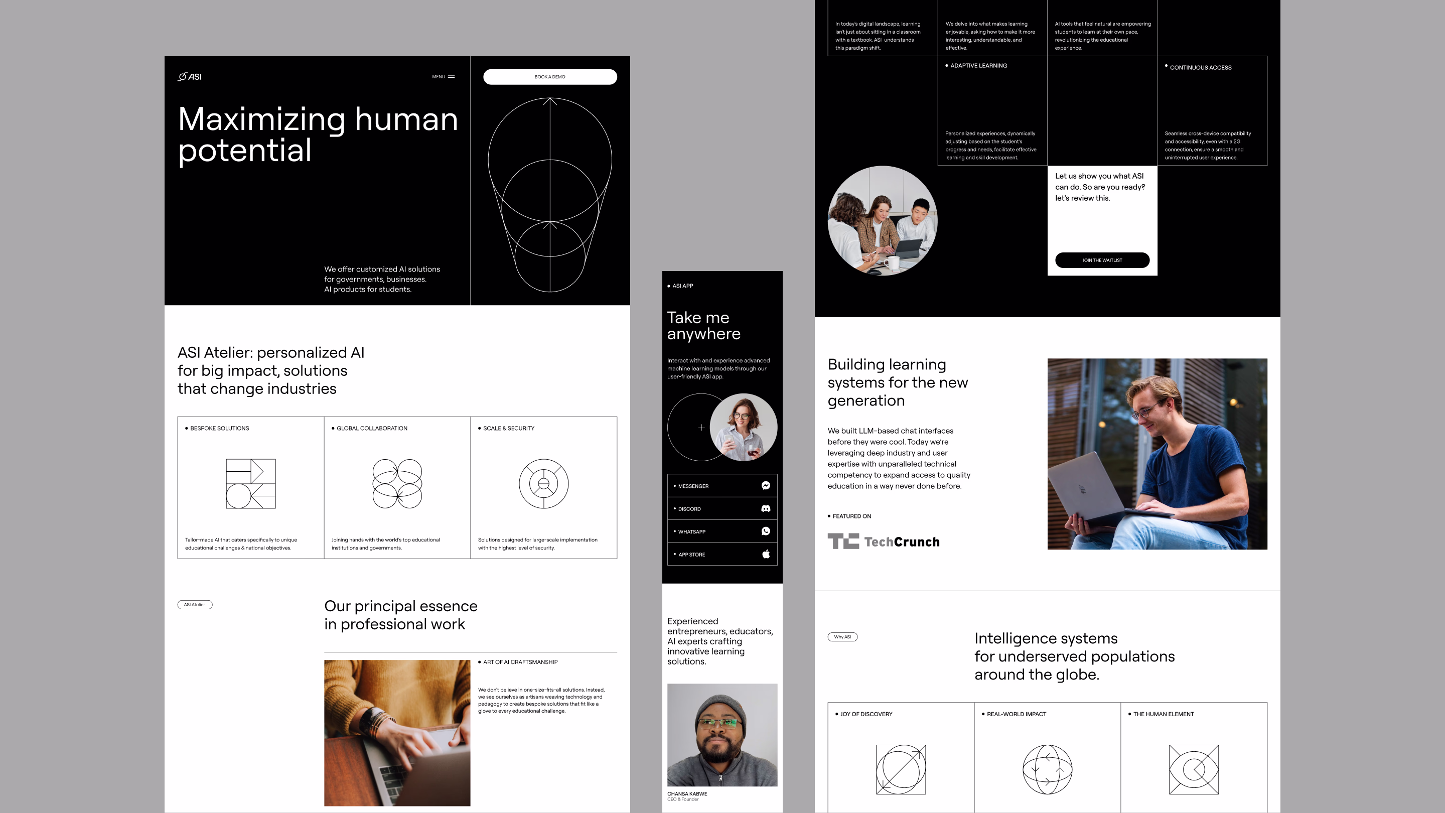 elegant web design showcasing the brand’s innovation by Halo Lab