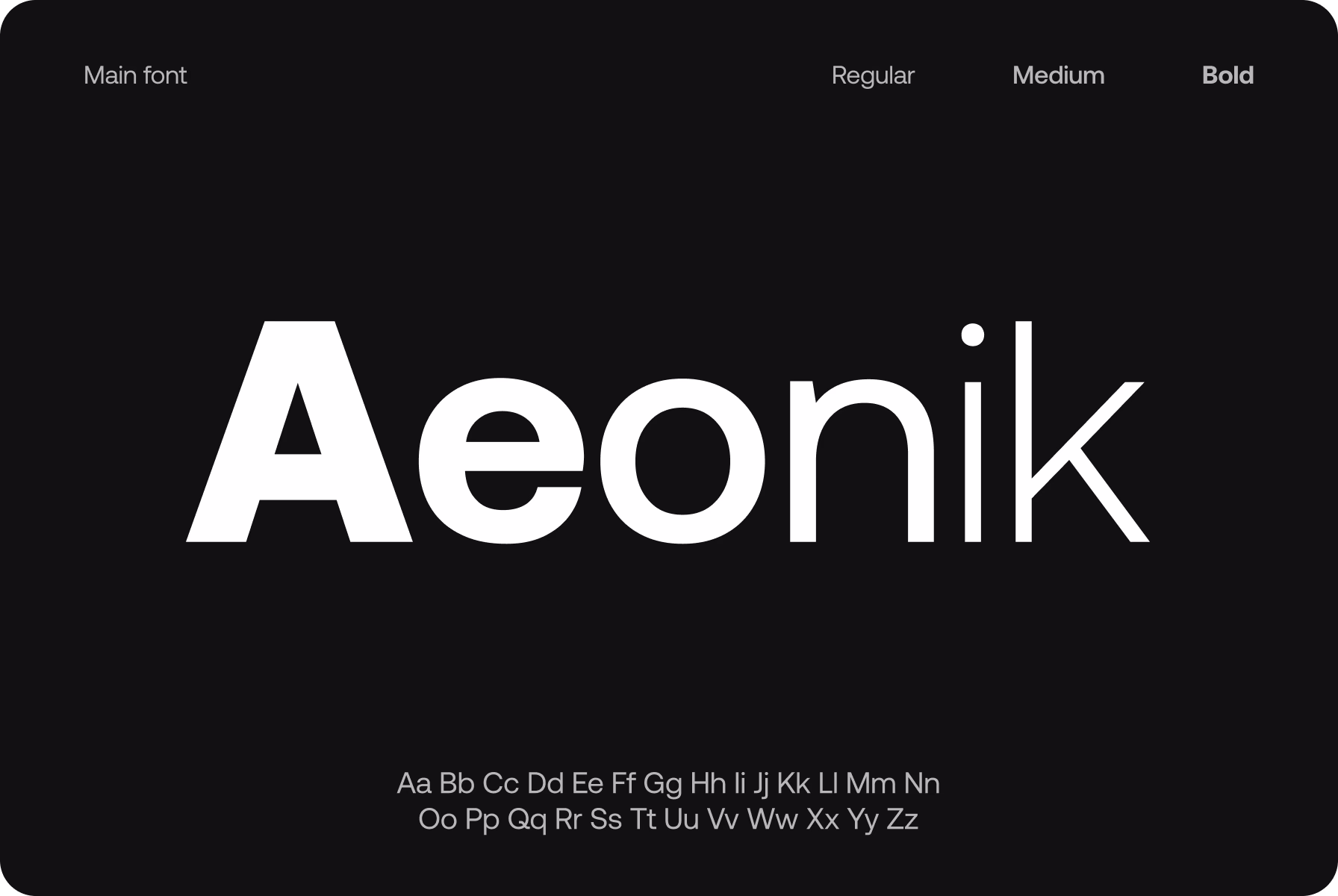 a balanced design system built with Aeonik fonts