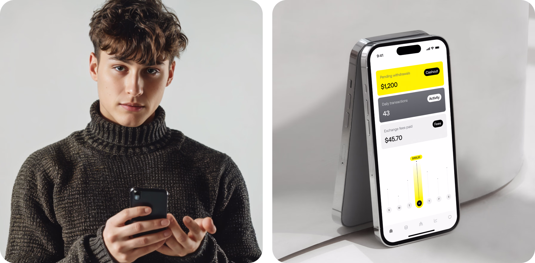 interface design to capture attention by Halo Lab