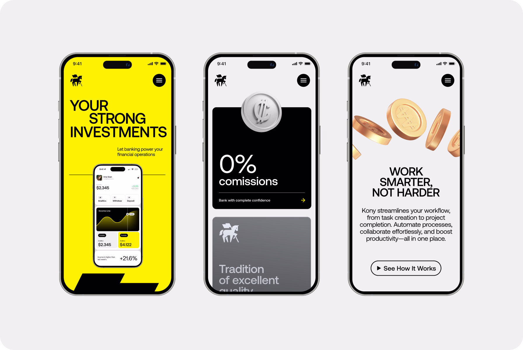 trust-building UI design by Halo Lab