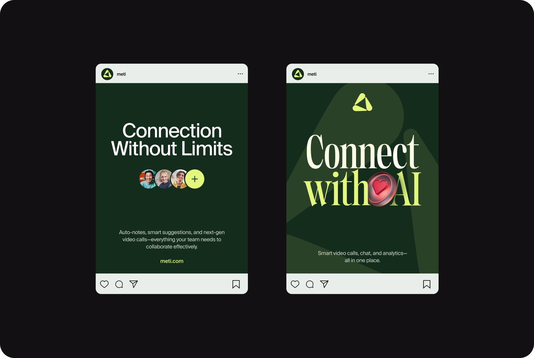 Halo Lab’s branding design with bright green accents