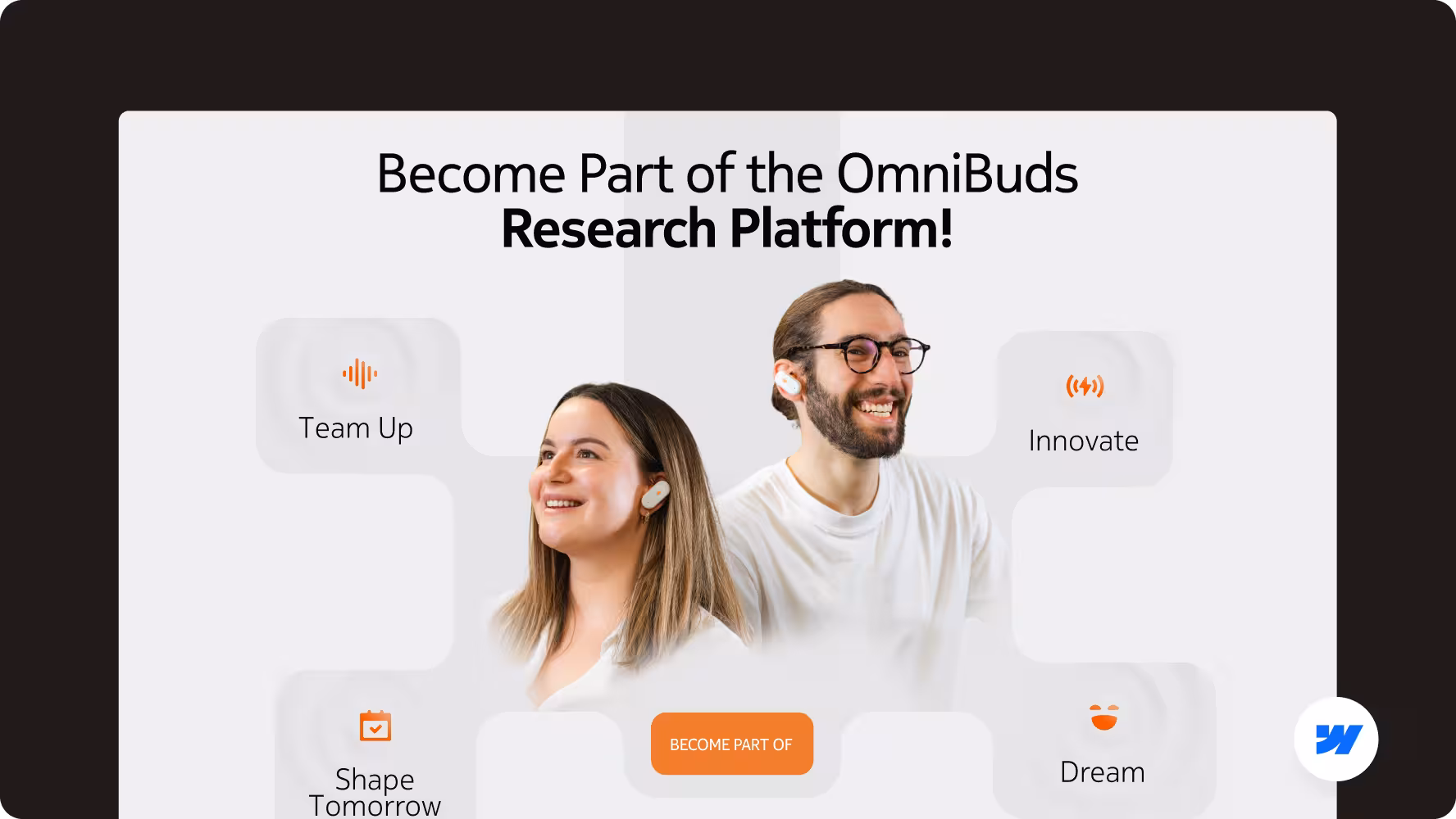 Product positioning and UI/UX design for OmniBuds research platform by Halo Lab