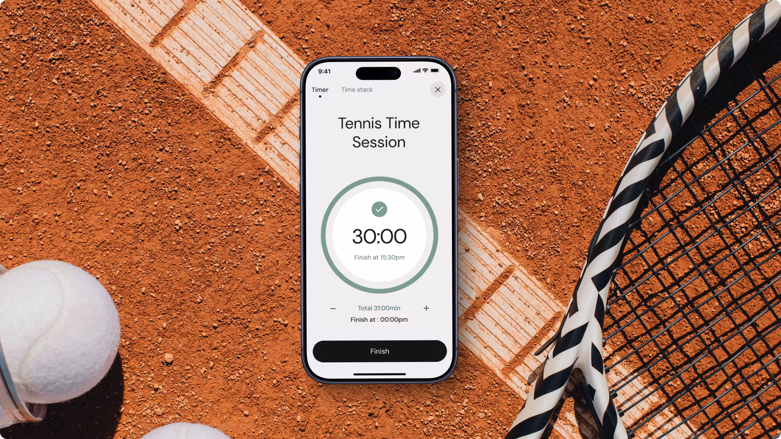 Halo Lab’s time tracking dashboard for lifestyle app