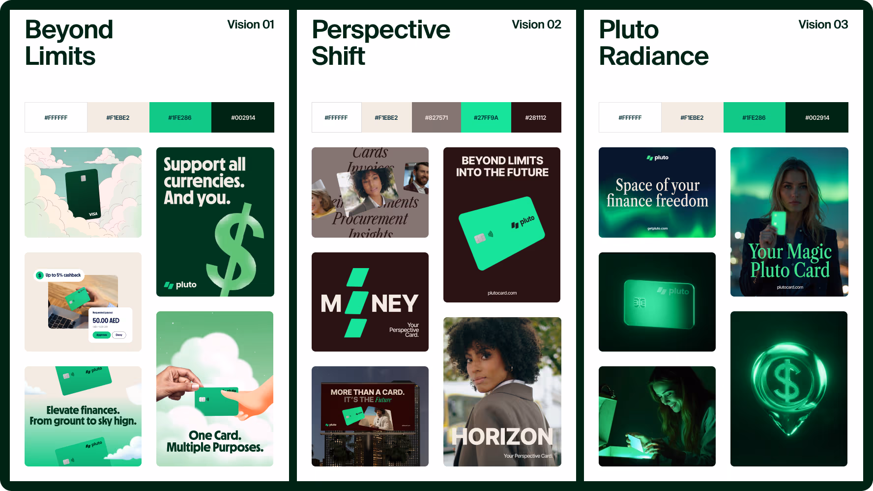 Halo Lab developed three distinct creative directions for brand identity of the management platform