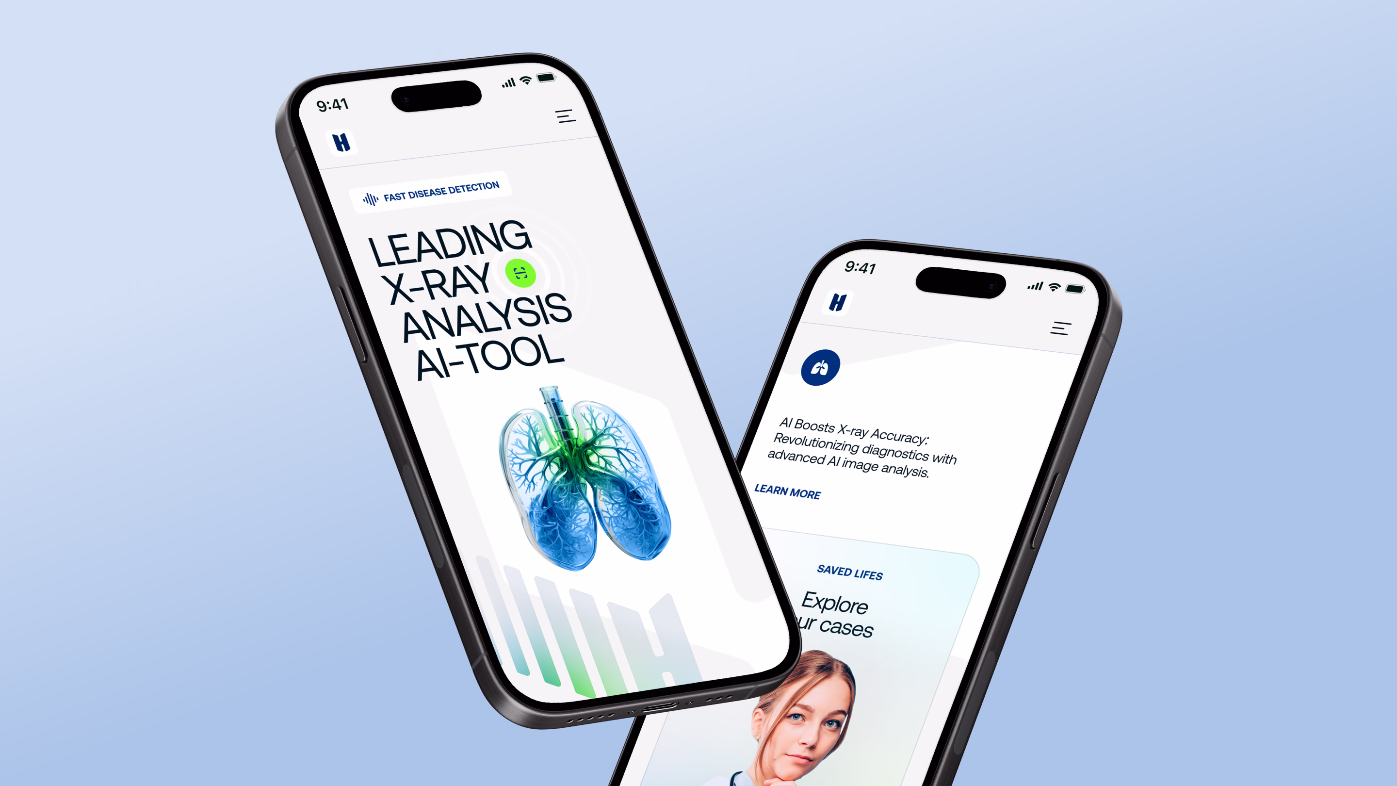 Human-centered branding and design for AI healthcare platform