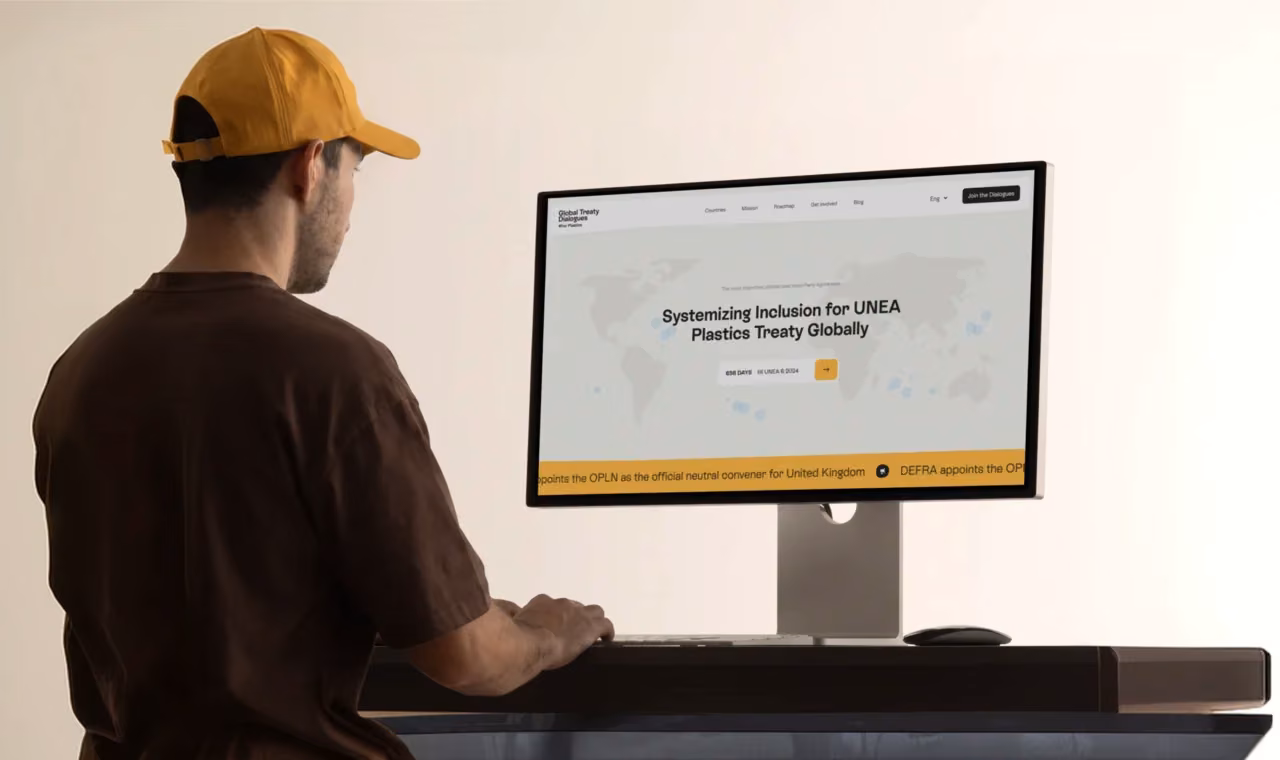 Creating a purpose-built website for a global plastics treaty convener