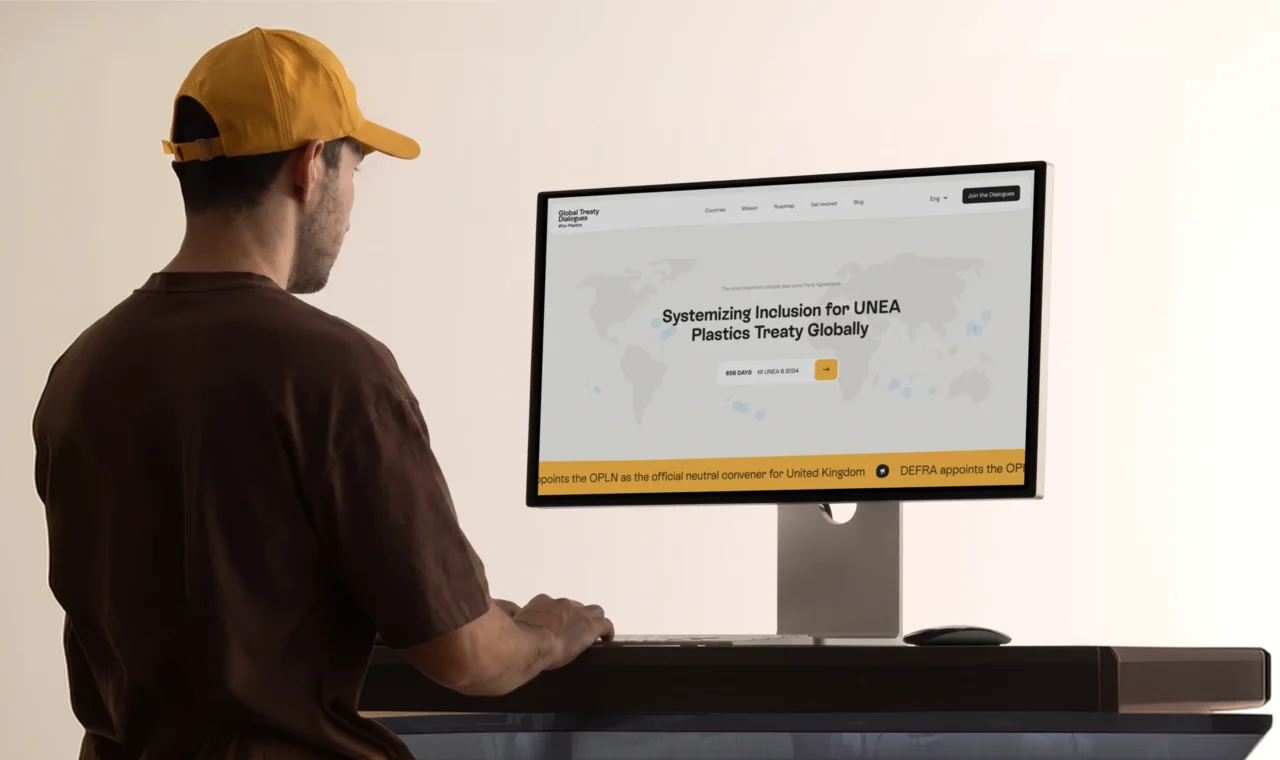 Creating a purpose-built website for a global plastics treaty convener