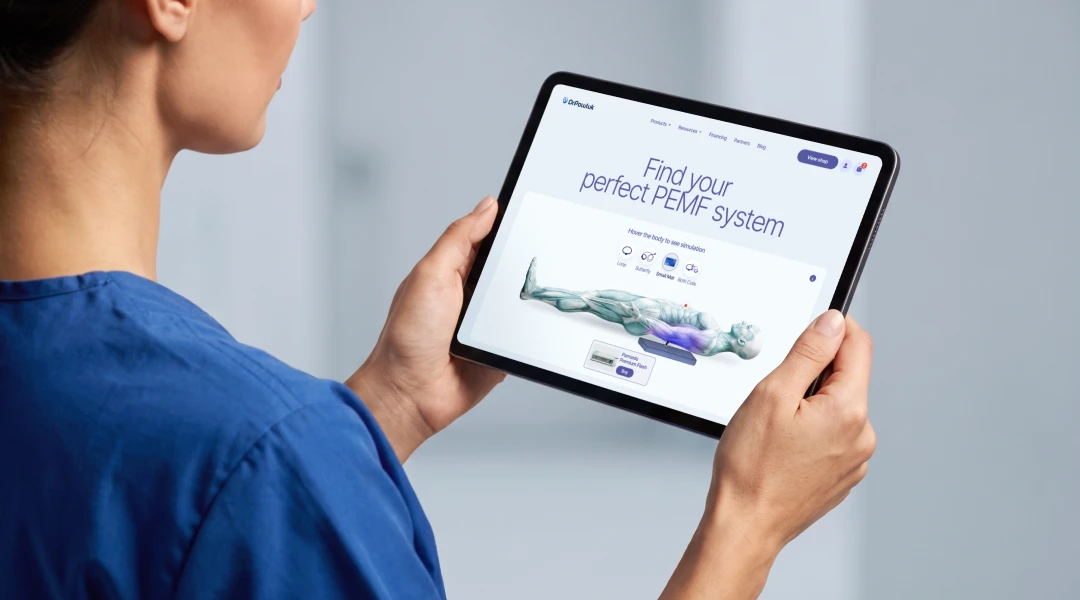 Modernizing an evidence-based e-commerce experience for PEMF therapy