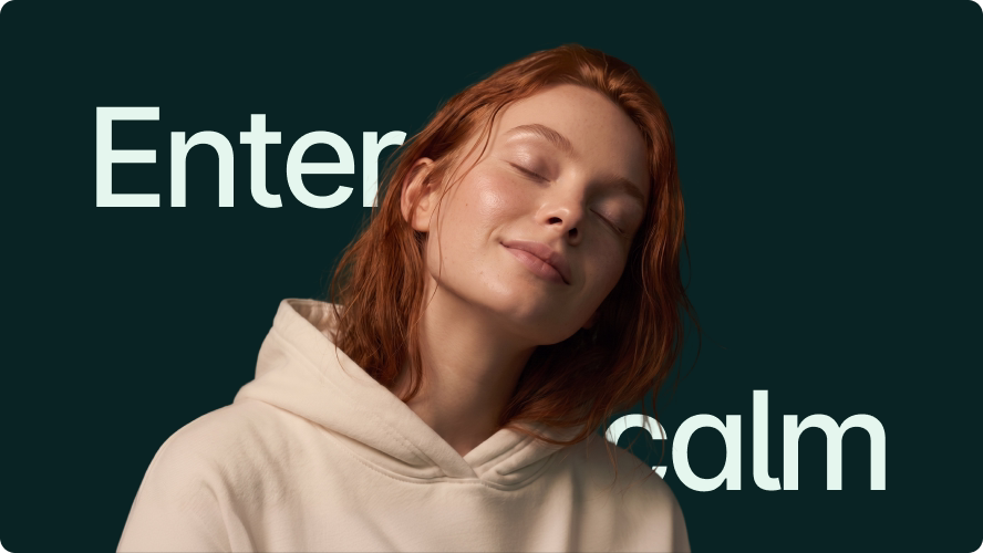 Enter calm brand visual for the Haven VR wellness platform by Halo Lab