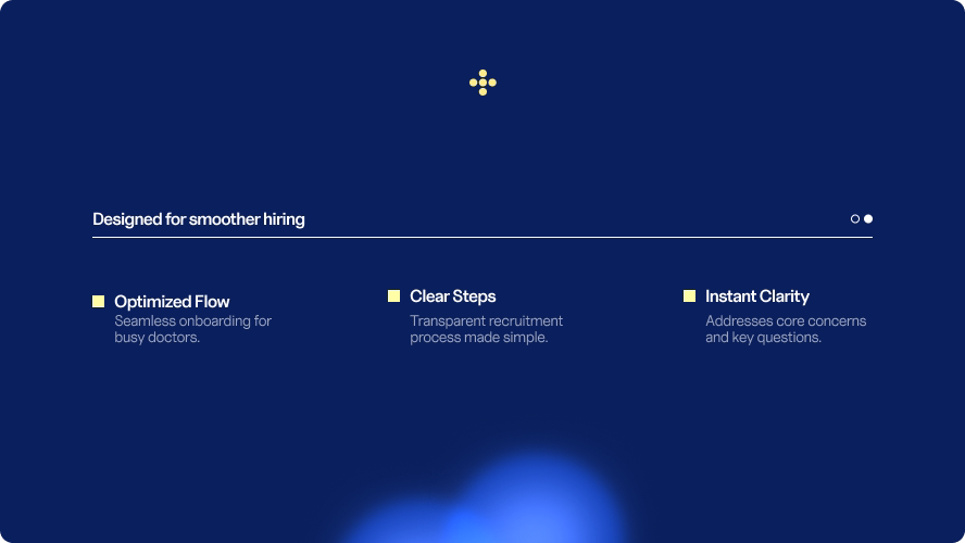 Designed for smoother hiring onboarding concept for the physician platform by Halo Lab