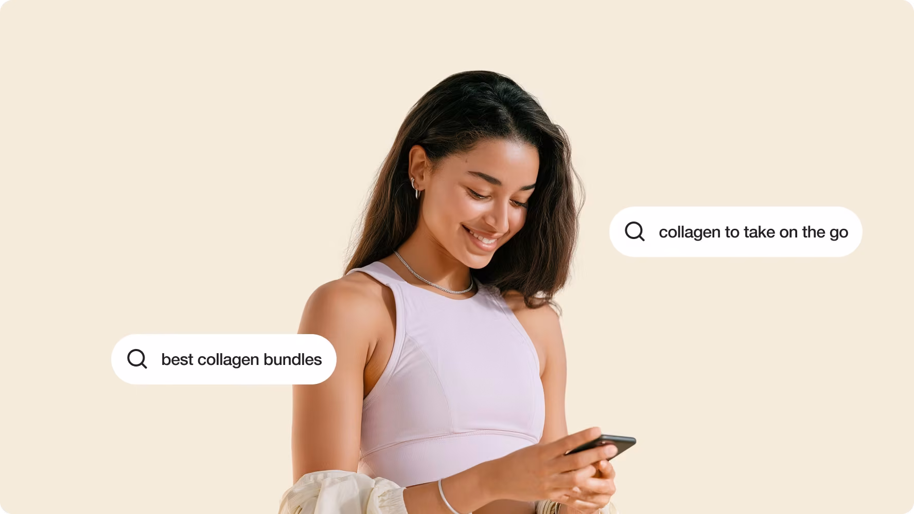 SEO-driven search queries for a collagen e-commerce store by Halo Lab