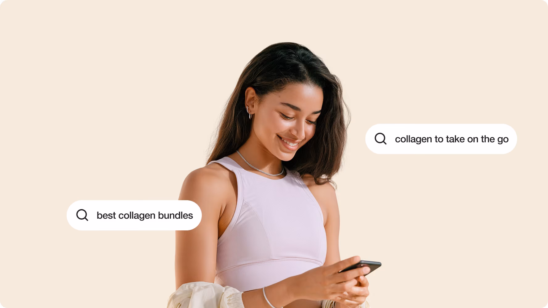 SEO-driven search queries for a collagen e-commerce store by Halo Lab