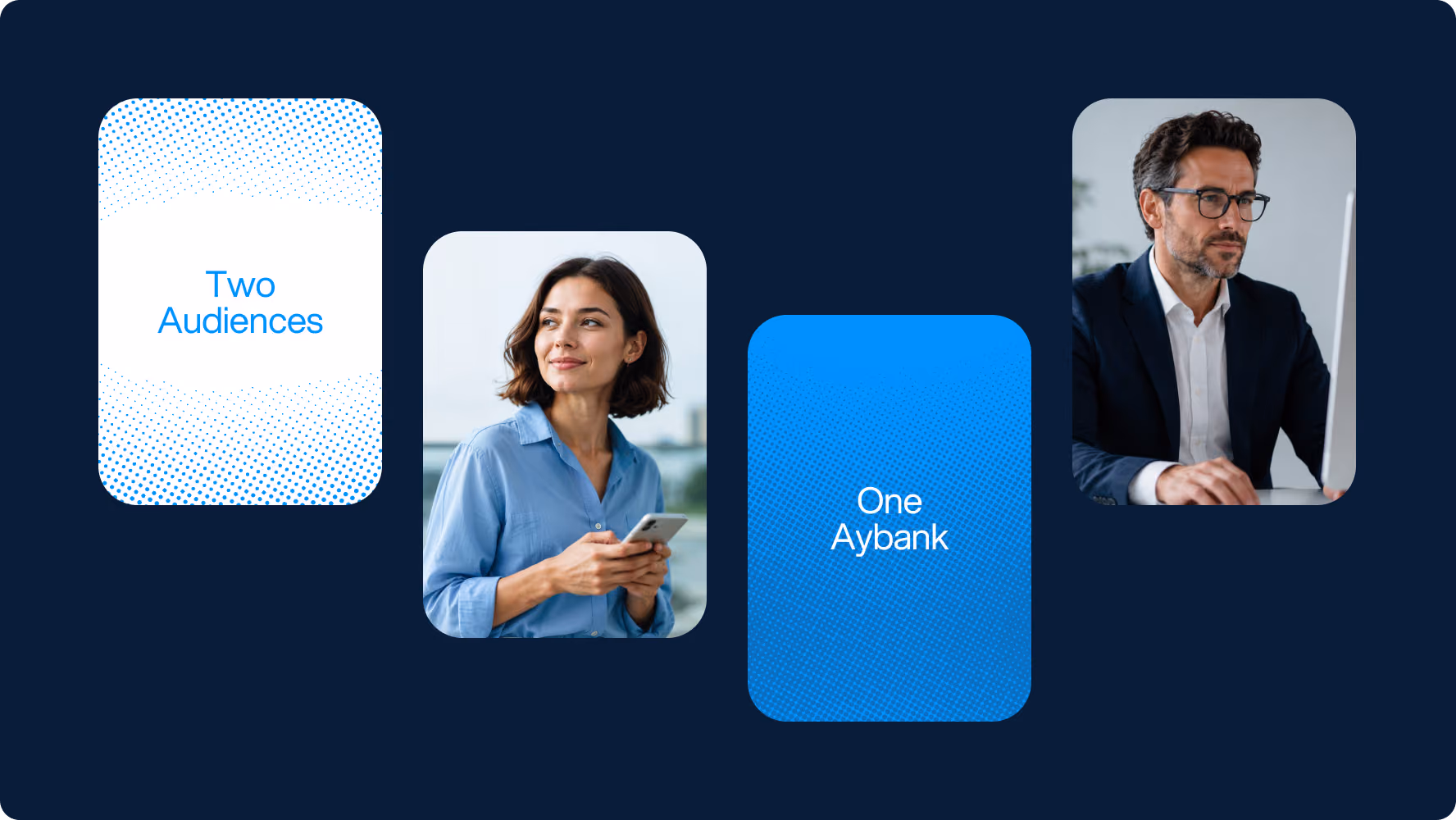 B2C and B2B audience personas for Aybank brand positioning by Halo Lab