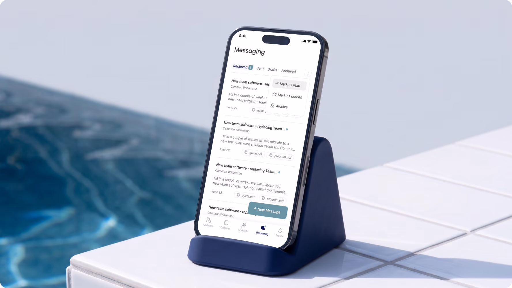 Commit Swimming mobile app adapted from the web app