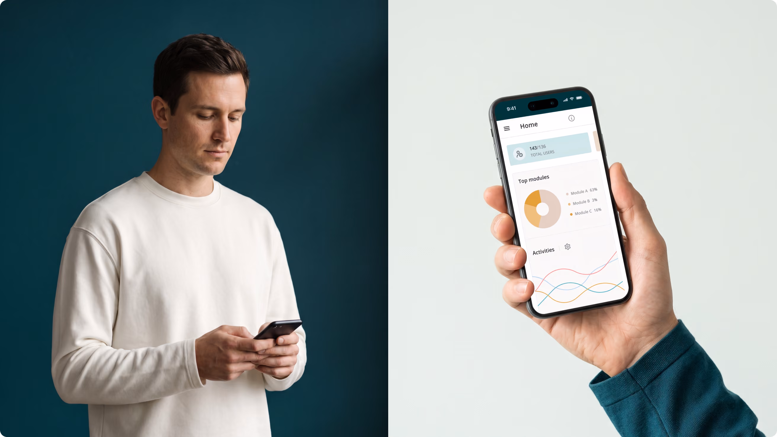 Financial planning module UX/UI design
