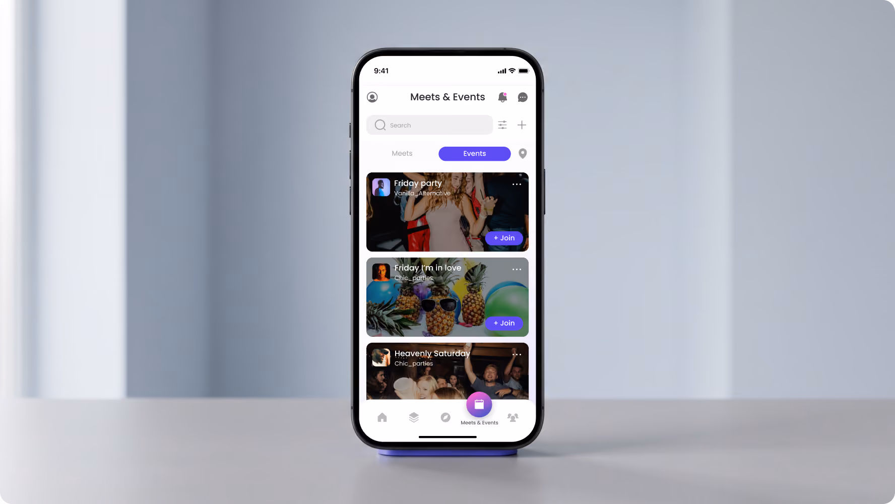 Dating app interactive prototype