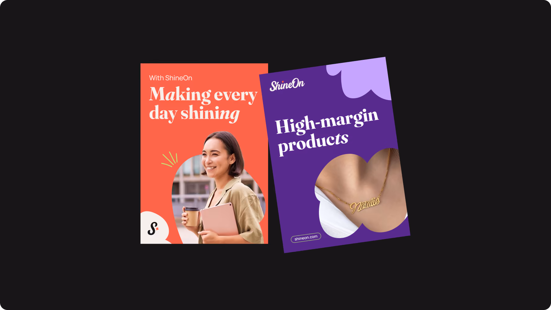 ShineOn brand identity and visual design