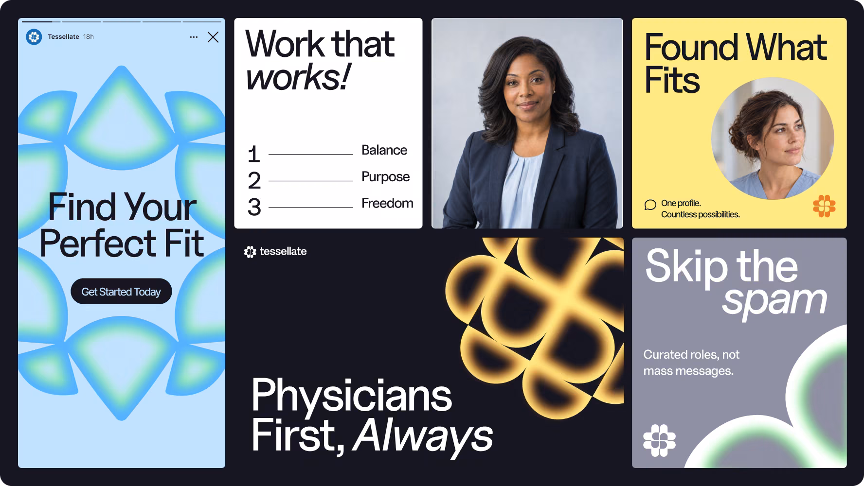 Tessellate brand identity design