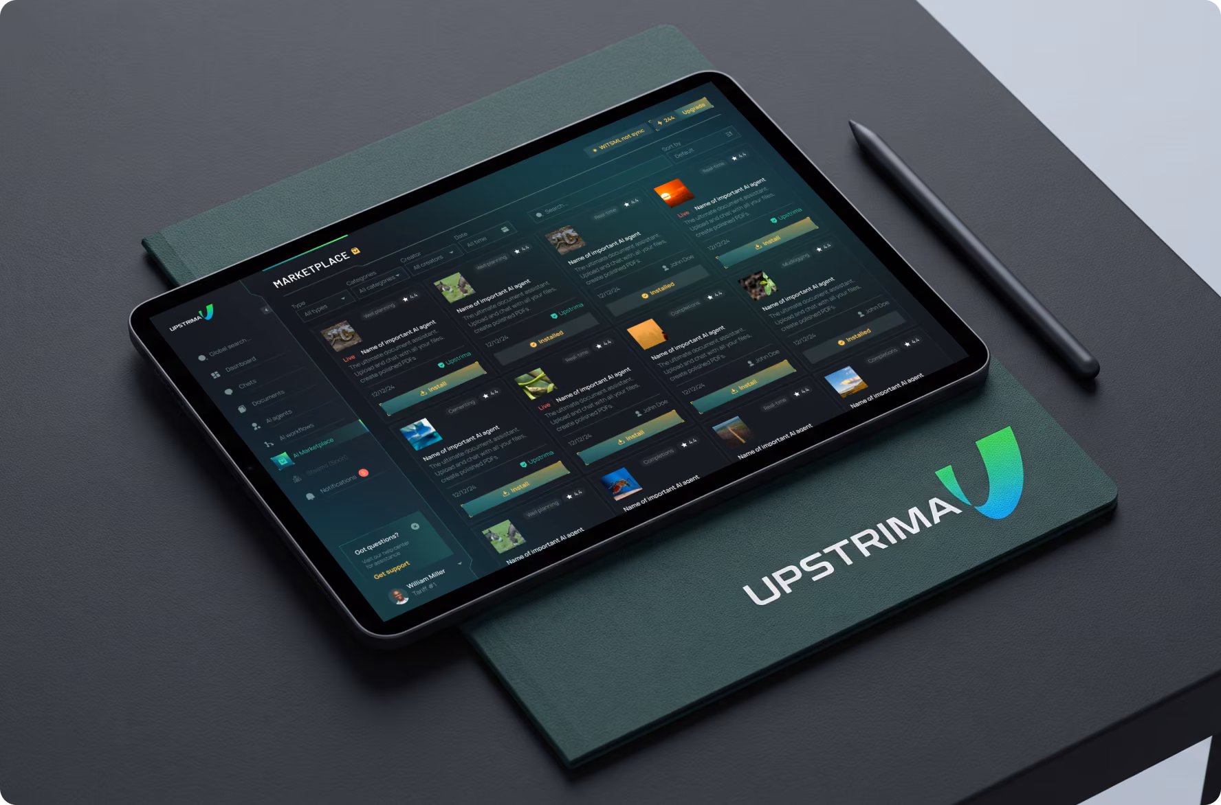 Upstrima engineering dashboard