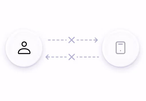 A person icon facing an interface with no memory of the last visit